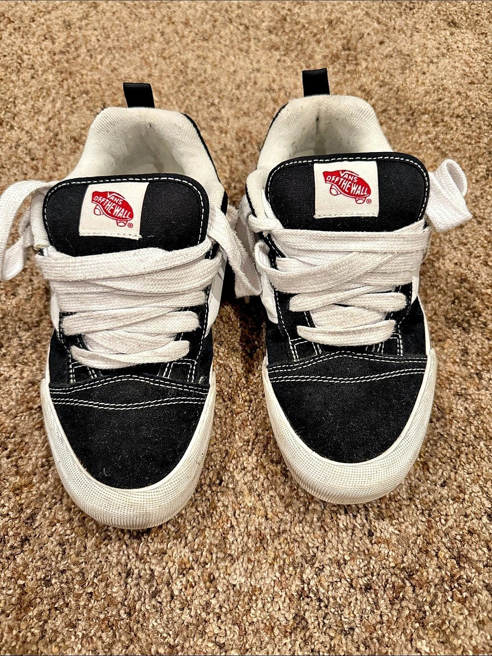 Vans Knu Skool Black & White Sneakers